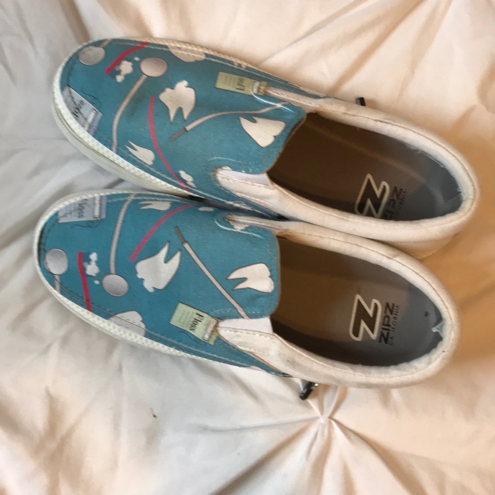Teeth themed shoes